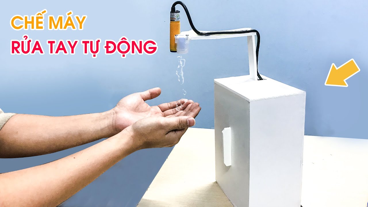 máy rửa tay cảm biến thông minh