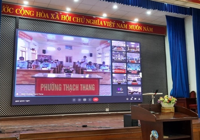 Tổ chức hình thức trực tuyến 4 điểm cầu